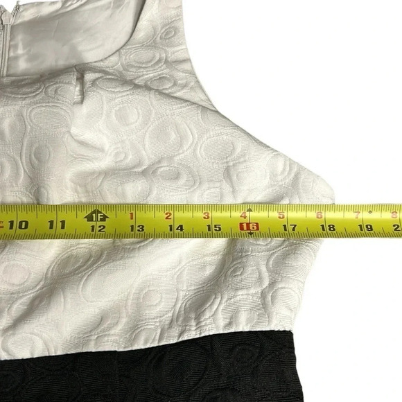 Jones & Co dress,women size 8 .Black & White,Colorblock,textured ,event,career - Picture 8 of 12